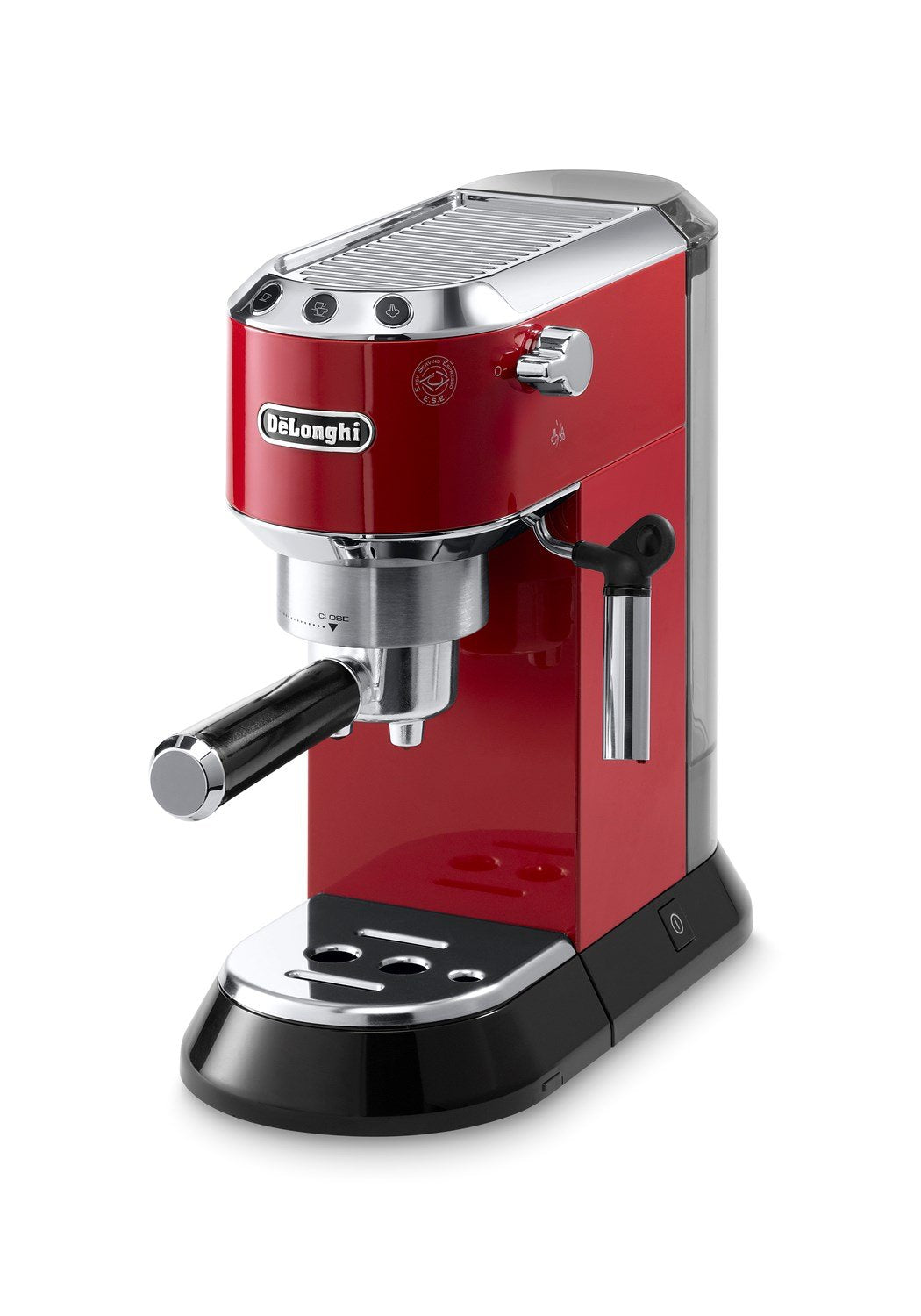 De’Longhi Dedica Espresso Machine with Manual Milk Frother, 15-Bar Pump & Adjustable Tray - Home Barista Coffee Maker for Espresso, Latte, Cappuccino & Iced Coffee - Italian Stainless Steel Design