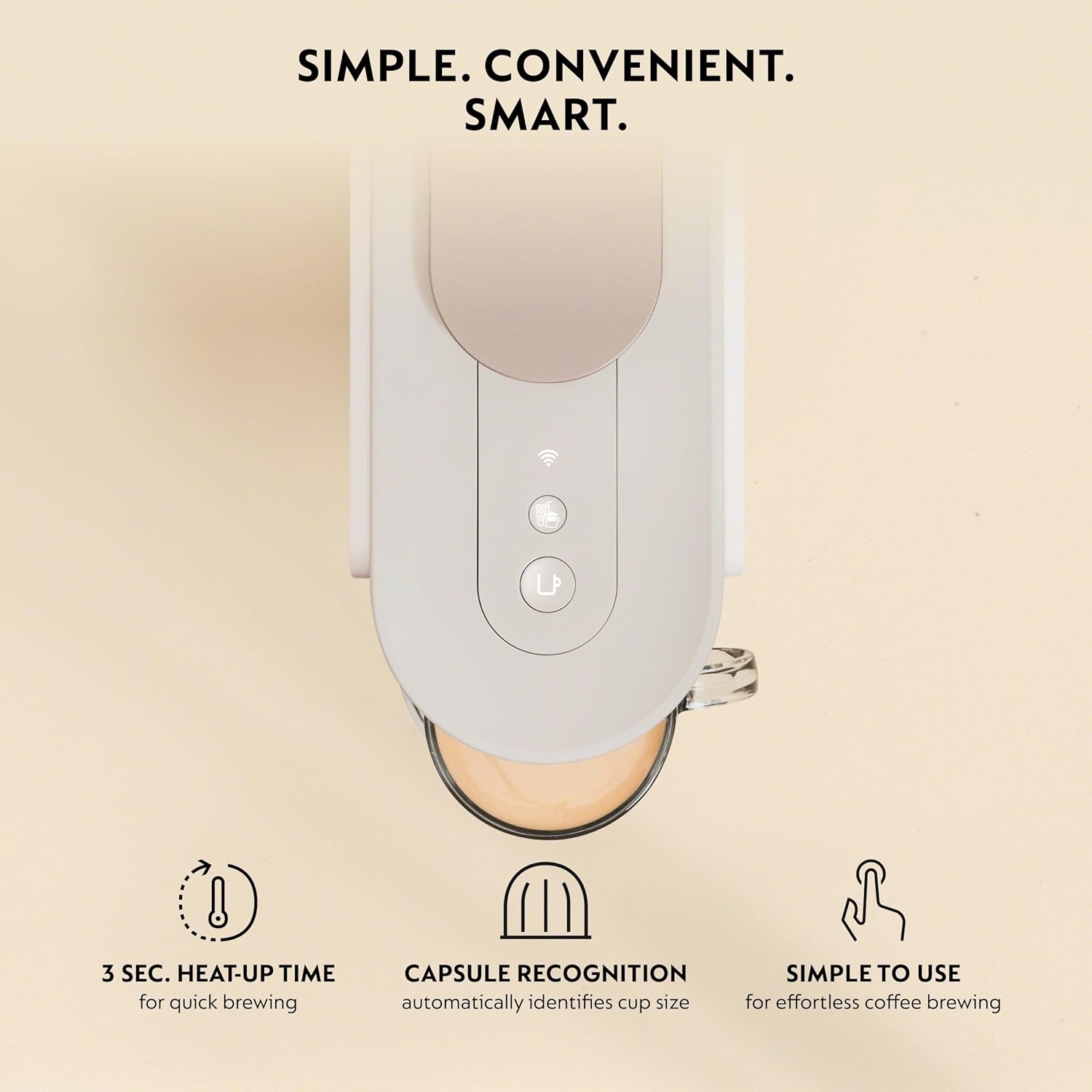 Nespresso Vertuo Up Coffee and Espresso Maker by DeLonghi, White